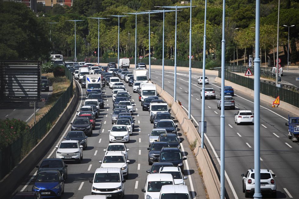 Barcelona traffic jams