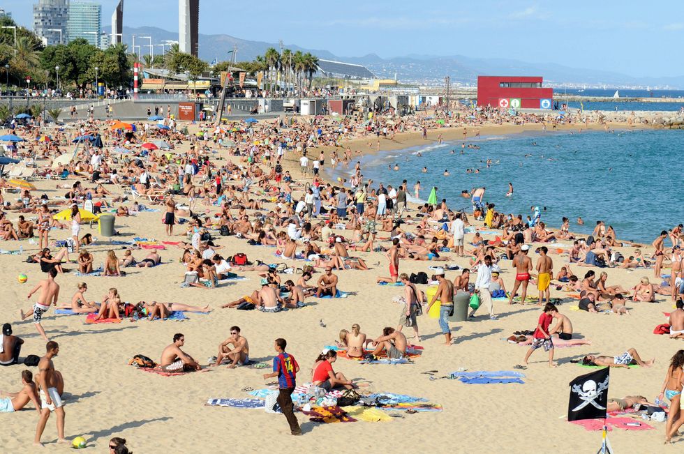 Barcelona, within the Schengen Area, is a popular location for tourists.