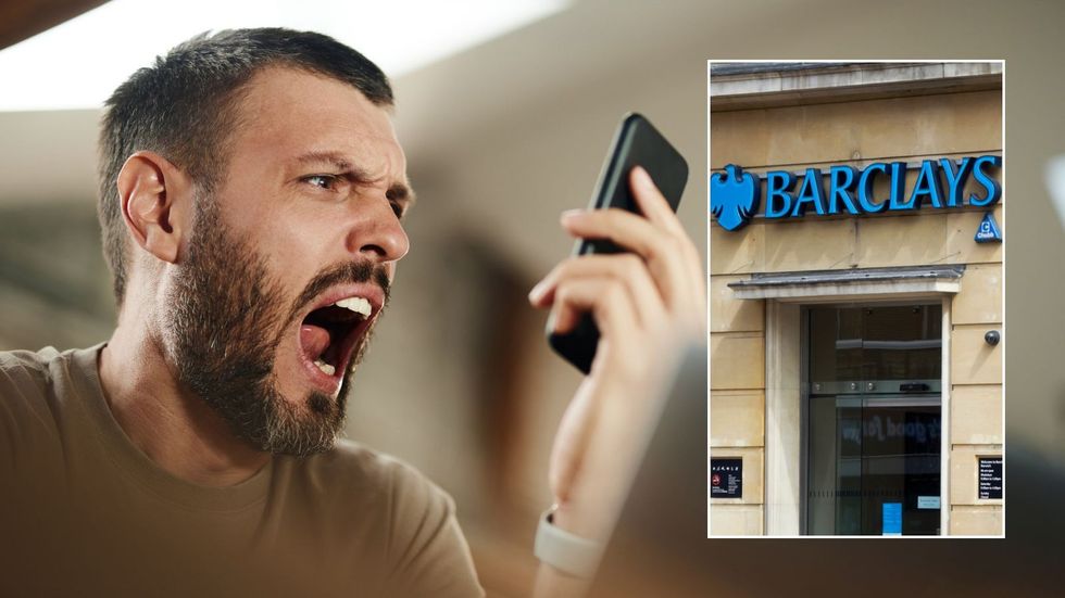 Barclays bank and angry customer