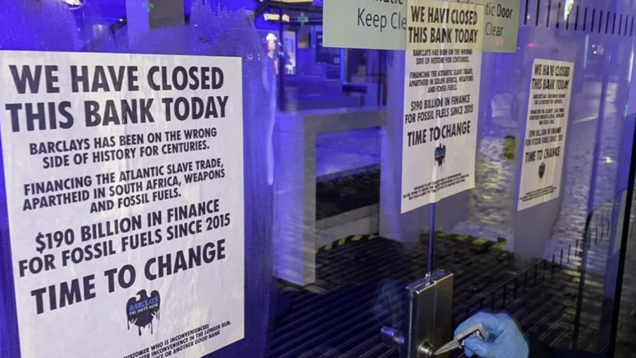 Barclays bank forced to close