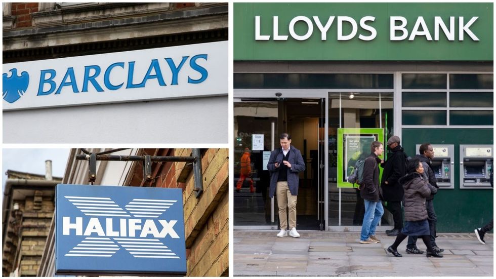Barclays, Halifax and Lloyds bank branches