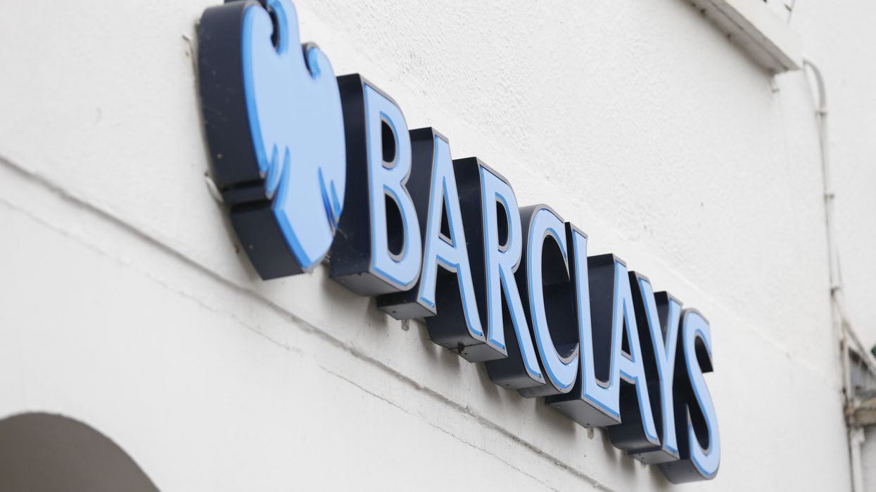 Barclays logo outside bank branch
