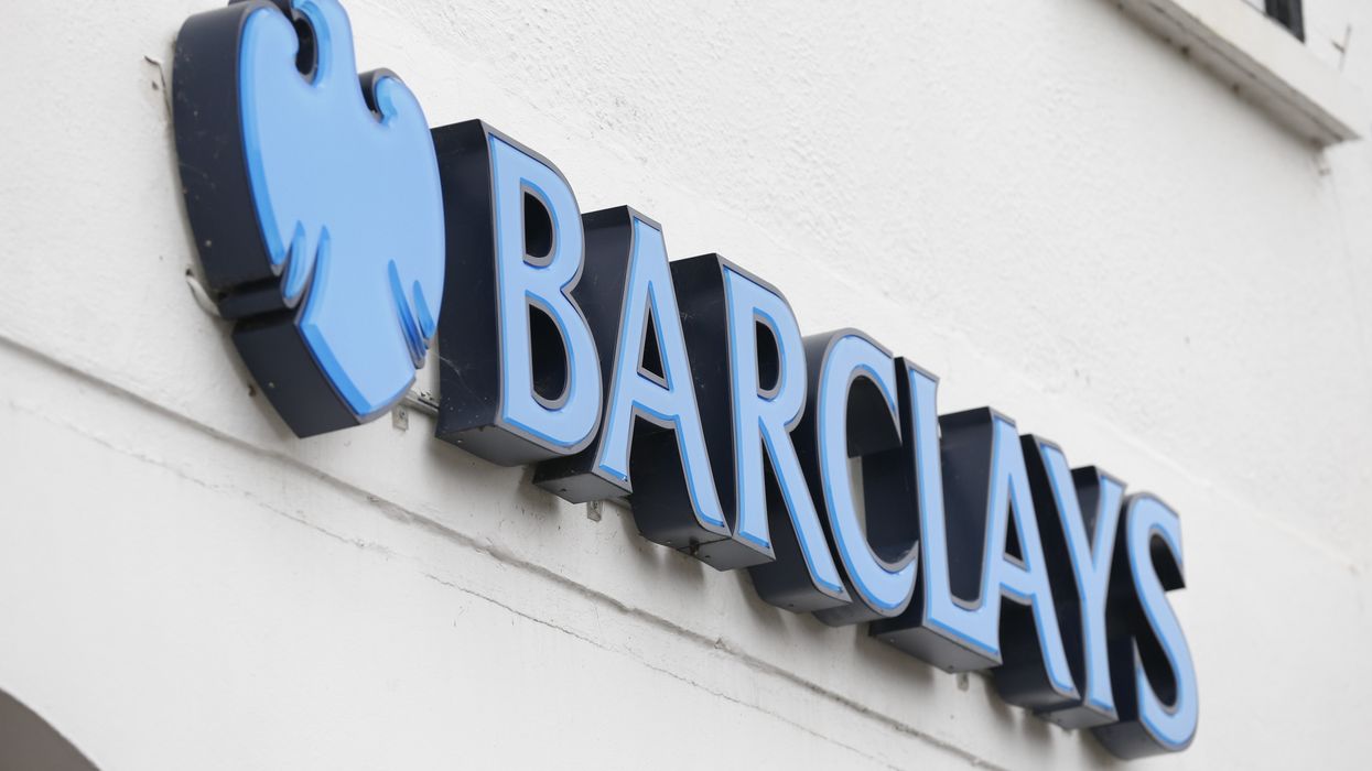 Barclays logo outside bank branch
