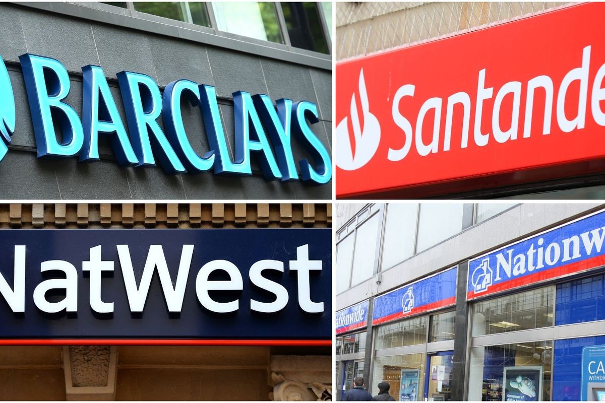 Barclays, Santander, NatWest and Nationwide Building Society branches