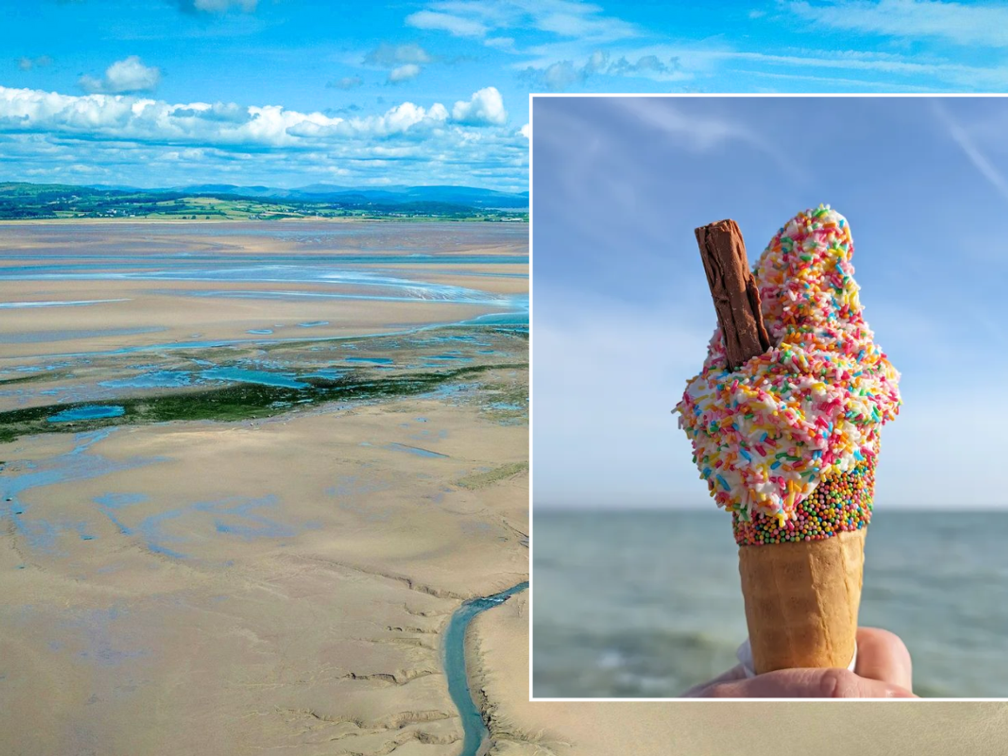 Bardsea beach / ice cream