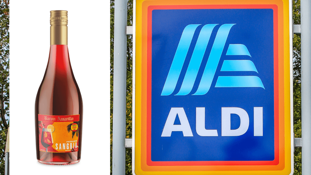 Baron Amarillo Sangria Frizzante / Aldi sign