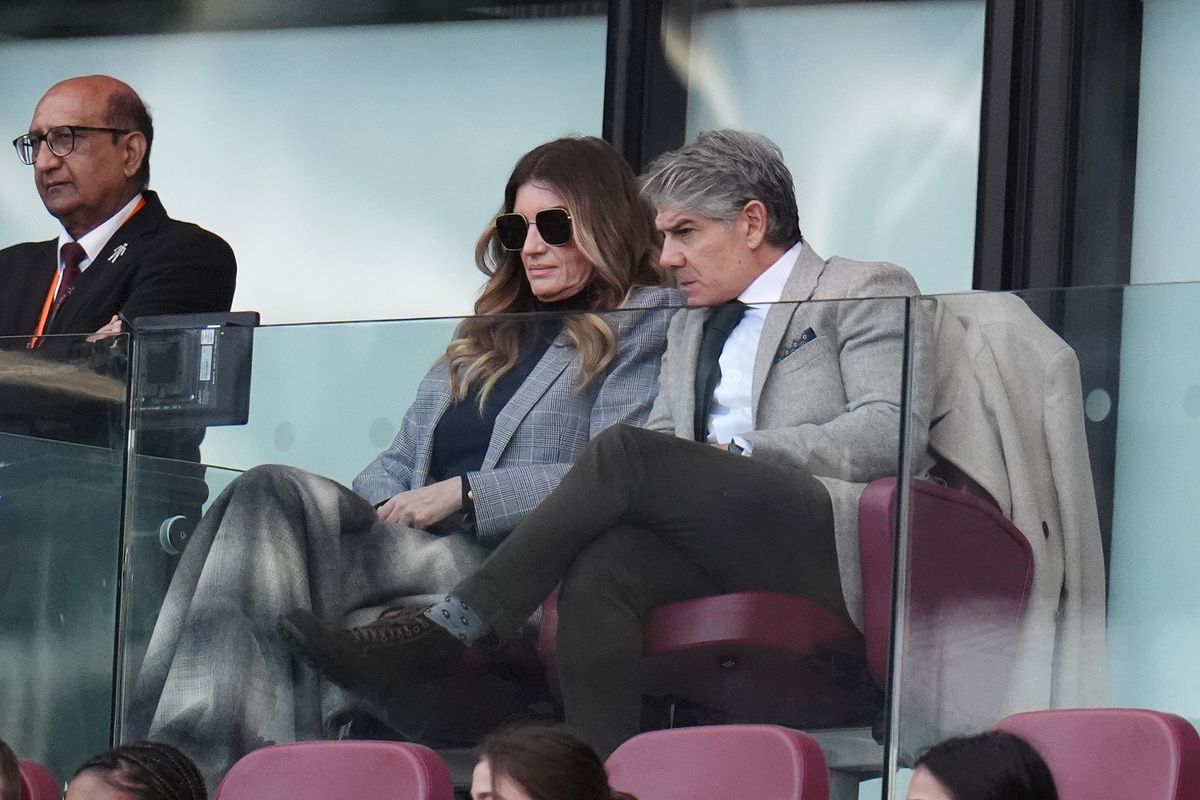 Baroness Karren Brady and Paul Peschisolido