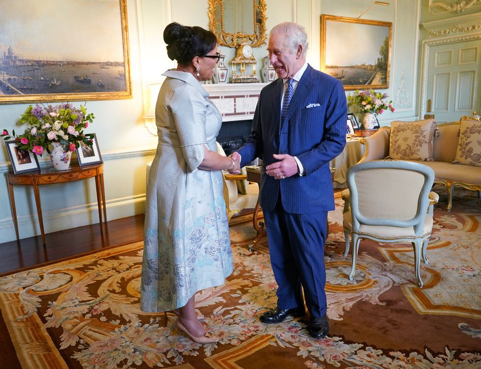 Baroness Scotland of Asthal Patricia Scotland and King Charles