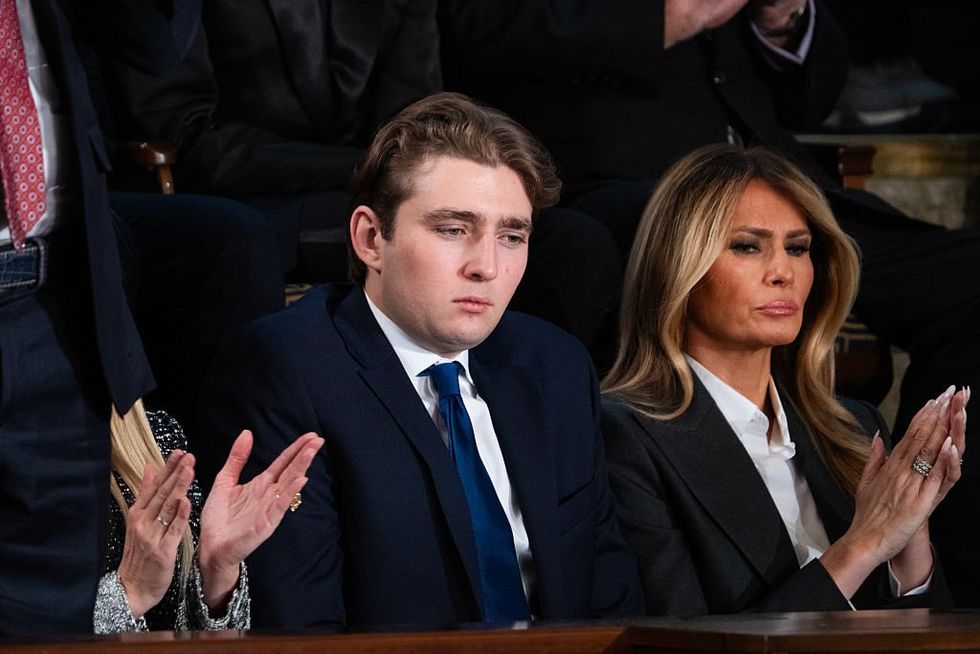 Barron and Melania