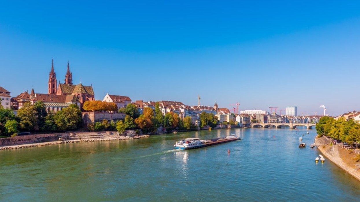 Basel Rhine River Switzerland
