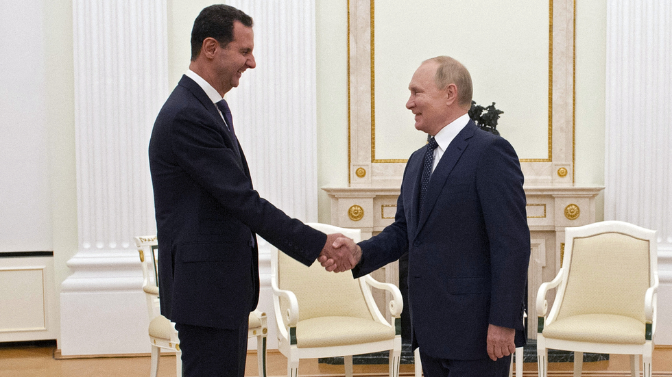 Bashar al-Assad a Vladimir Putin