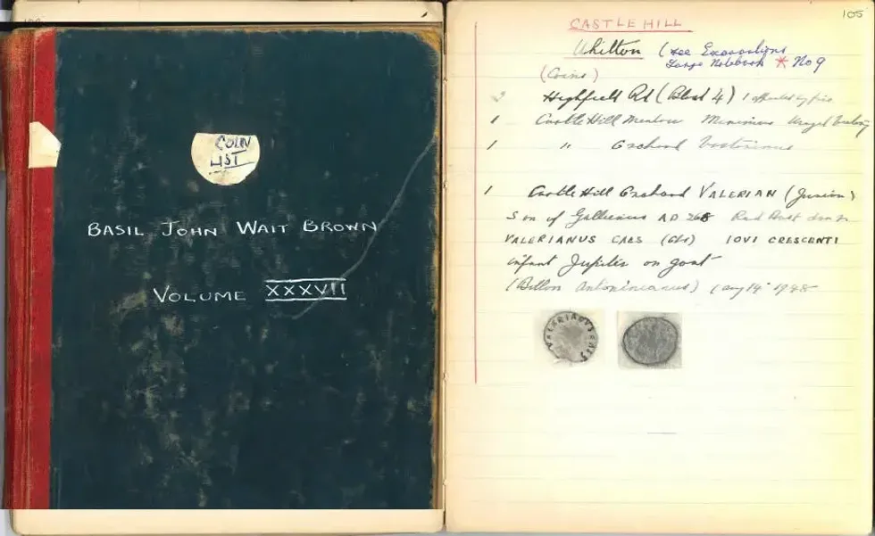Basil Brown's notes