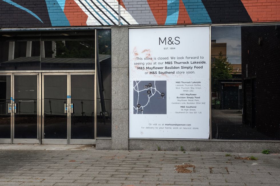 Basildon high street closure of a Marks and Spencer