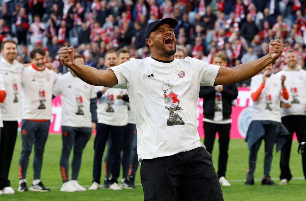Bayern boss Vincent Kompany has won back-to-back titles at Bayern Munich