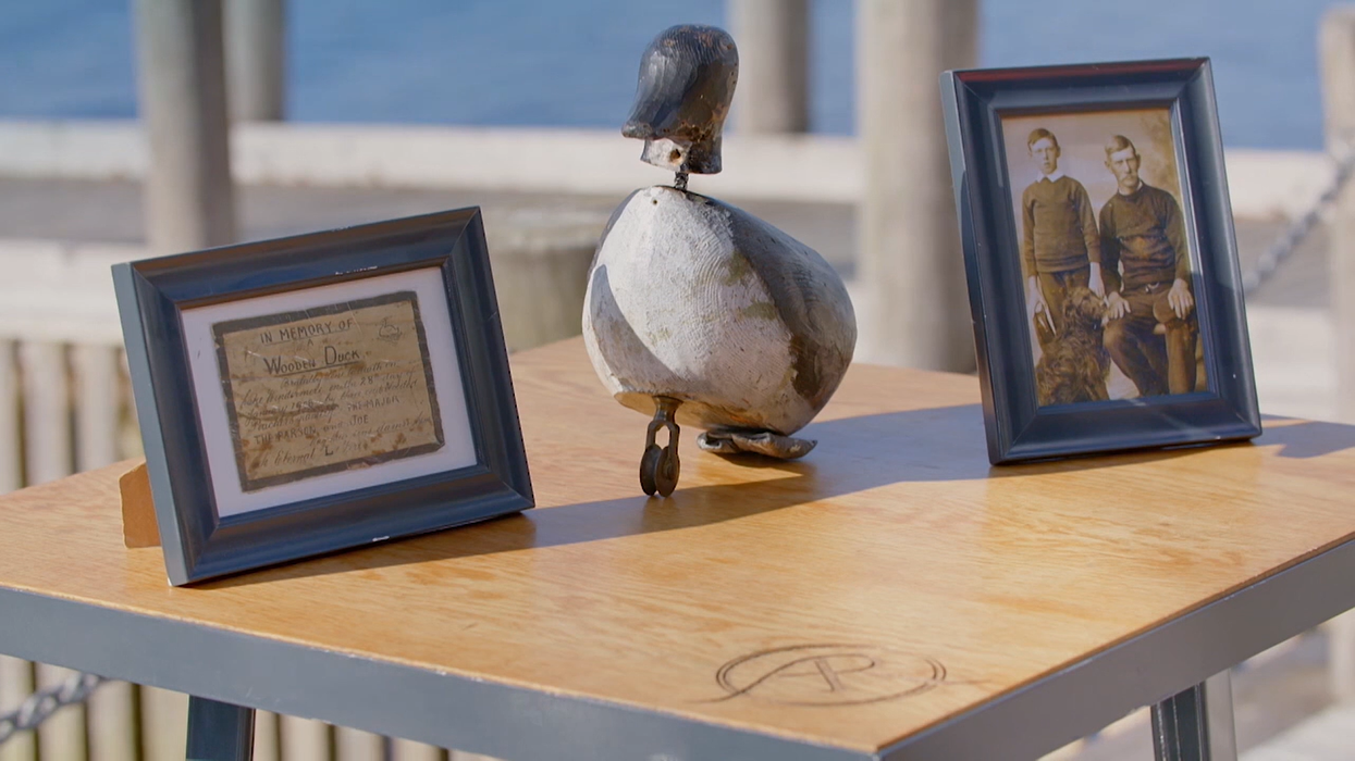 BBC Antiques Roadshow: The guests' wooden duck