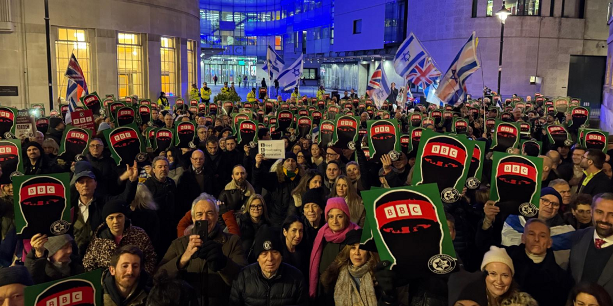 NextImg:'Stop whitewashing terrorism!' Protesters blast BBC over Hamas chief's son starring in £400k Gaza documentary