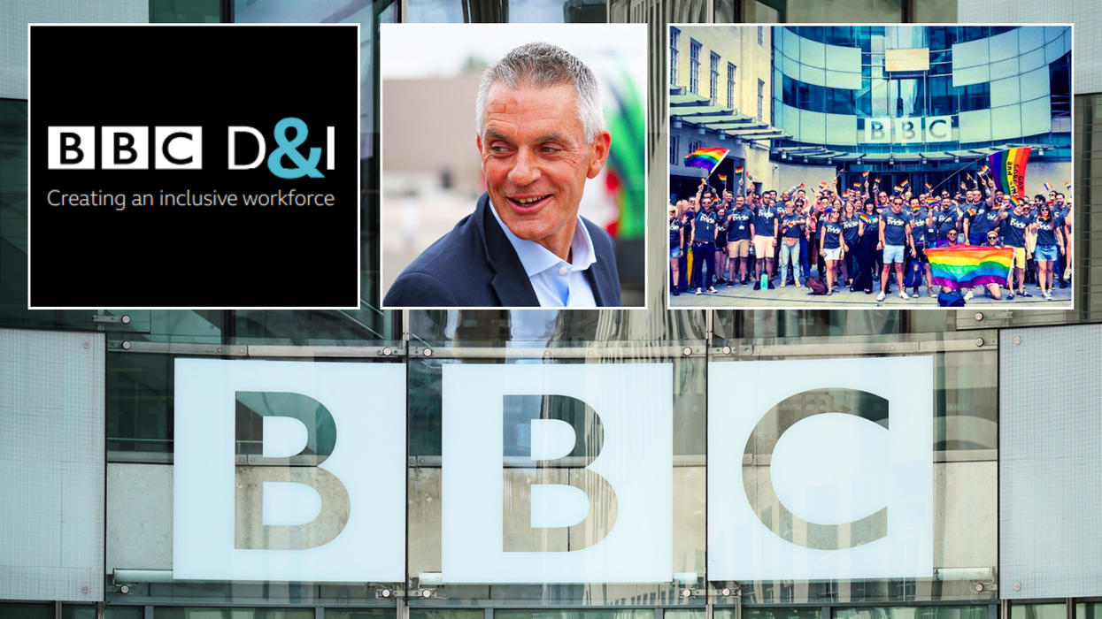 BBC D&I logo/Tim Davie/BBC Pride event/BBC logo