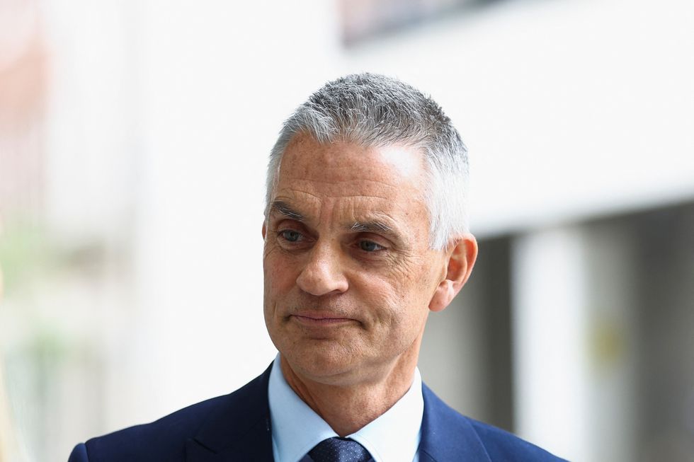 BBC Director-General Tim Davie outside the BBC