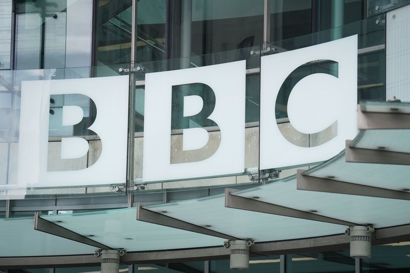 BBC logo at broadcasting house
