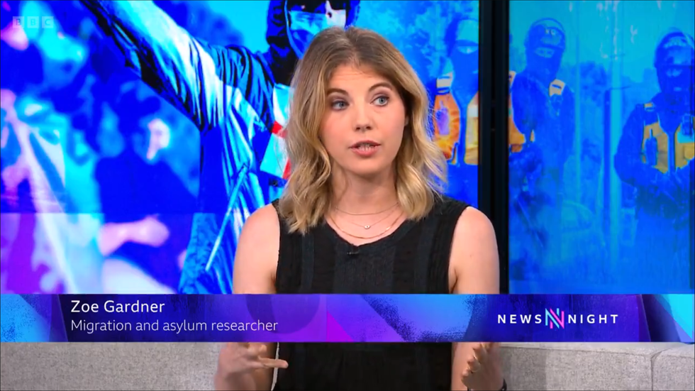 BBC Newsnight: Zoe Gardner