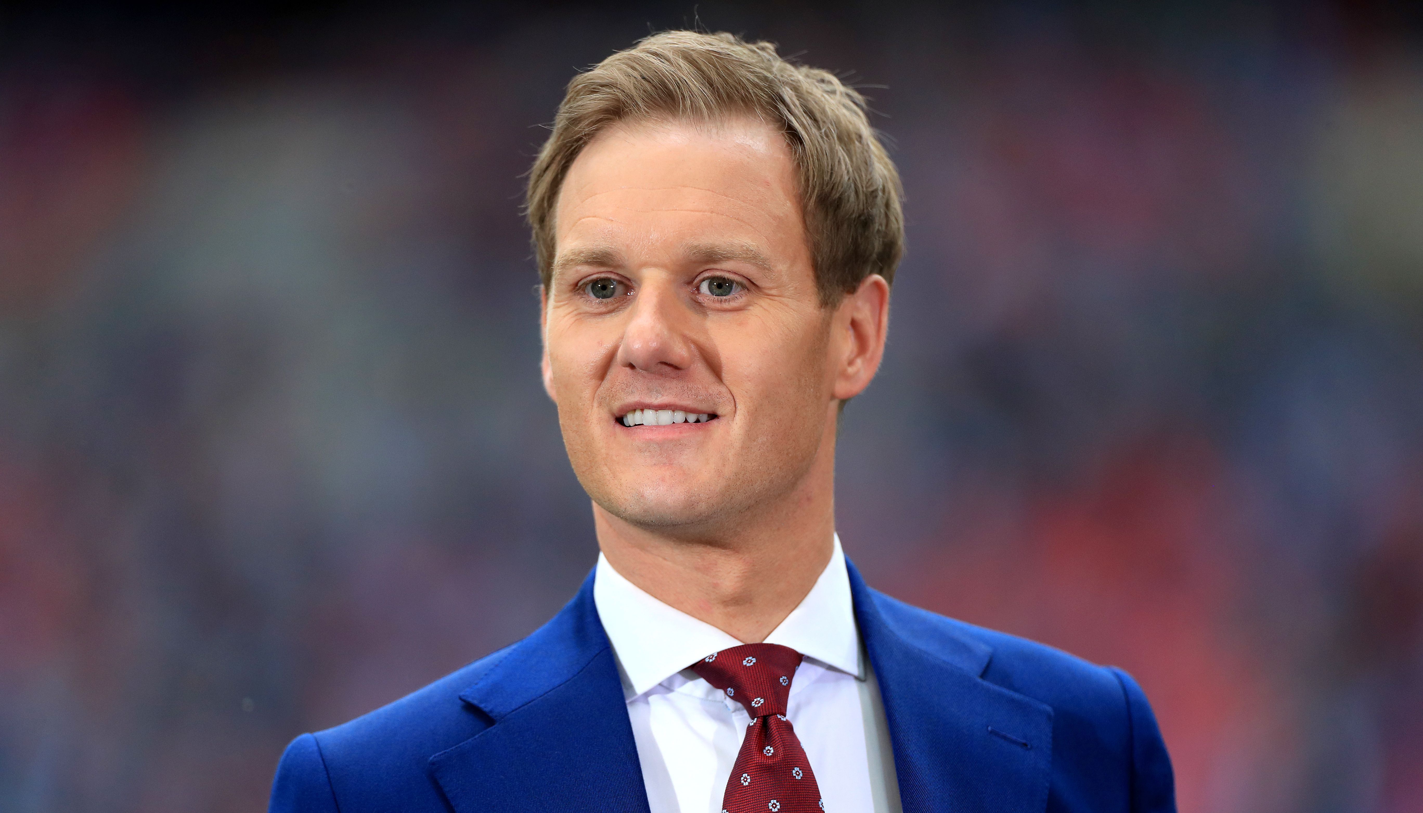 BBC presenter Dan Walker during the FA Cup Final at Wembley Stadium, London.