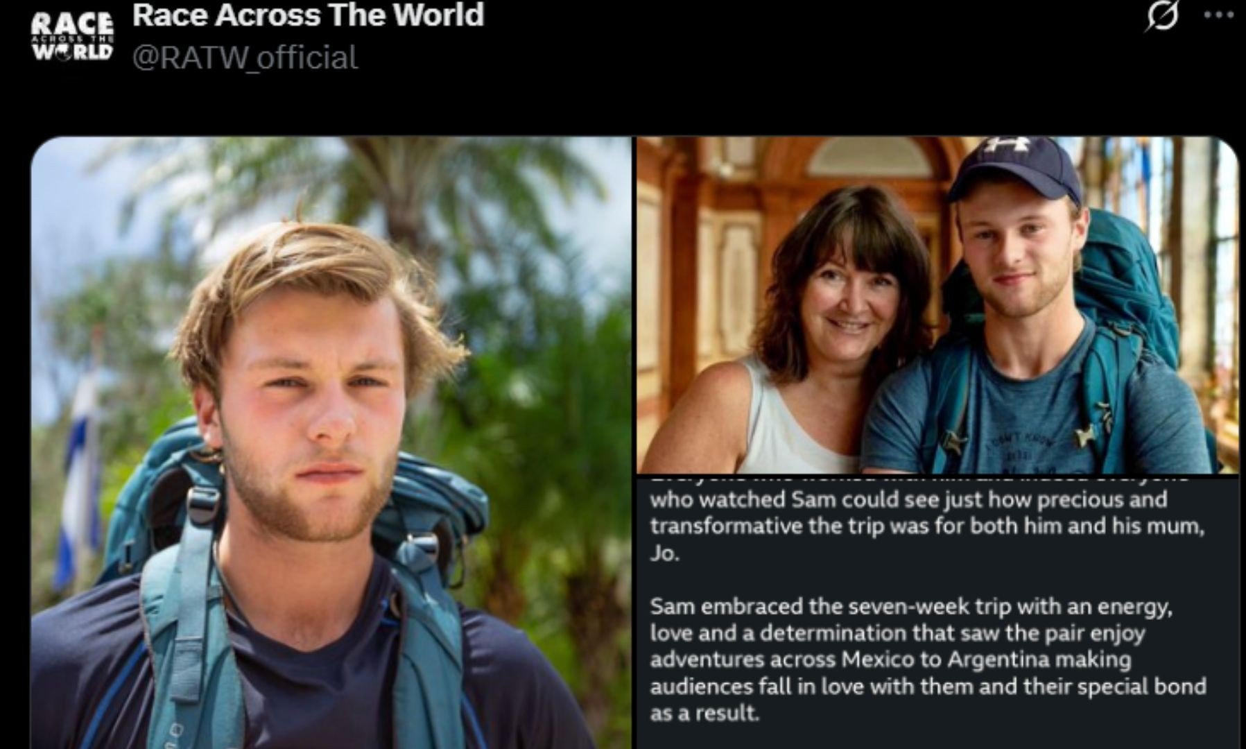 BBC Race Across the World tribute