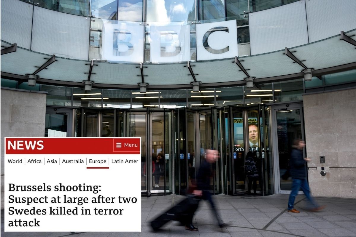 BBC's double standards exposed: Broadcaster describes 'terror attack' in Belgium... and then adds insult to injury