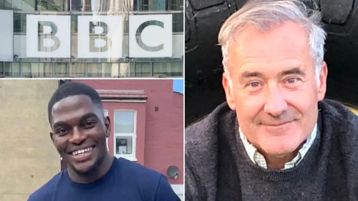 BBC sign, Chris Kaba and Colin Brazier