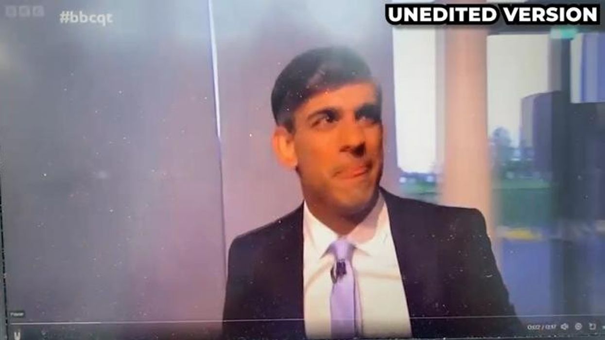 BBC accused of secretly editing whispered 'I hate him' remark about Rishi Sunak on Question Time