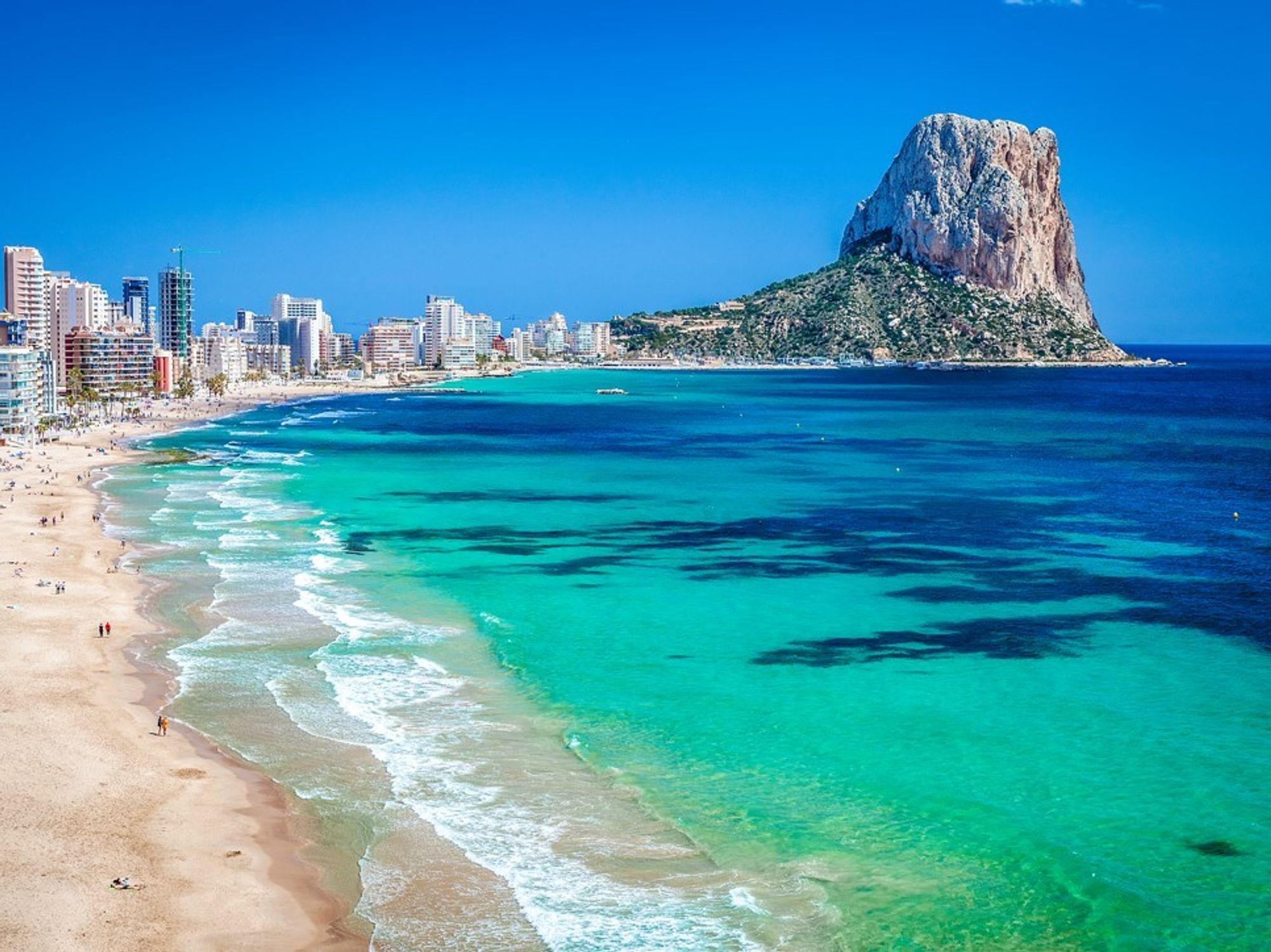 Beach and sea in Spain