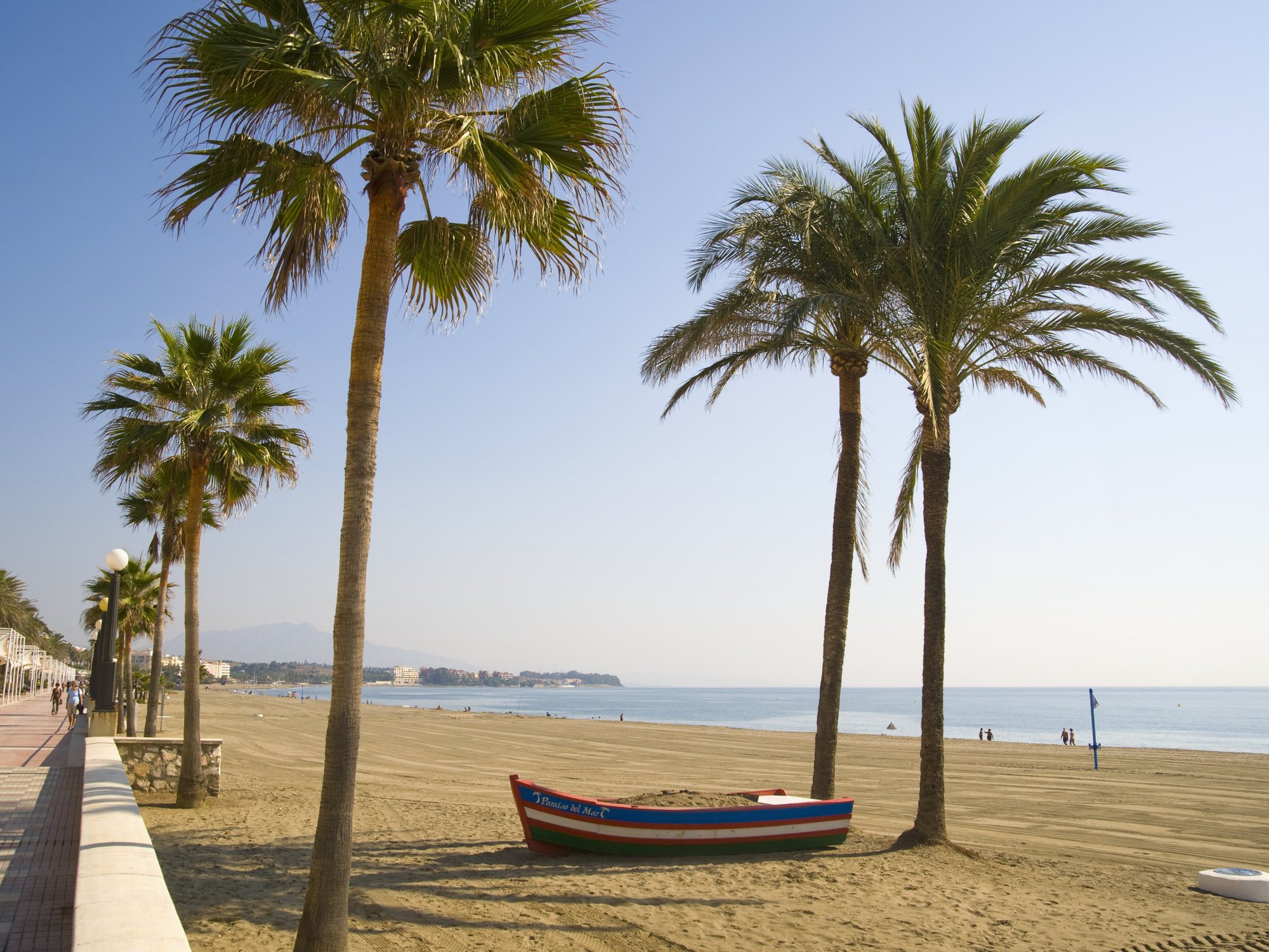 Beach at Estepona on Spain's Costa del Sol