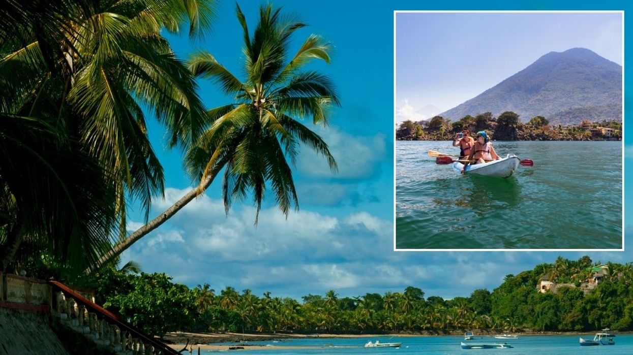 Beach at Nosy Be Island, Madagascar / Lake Atitlan, Guatemala