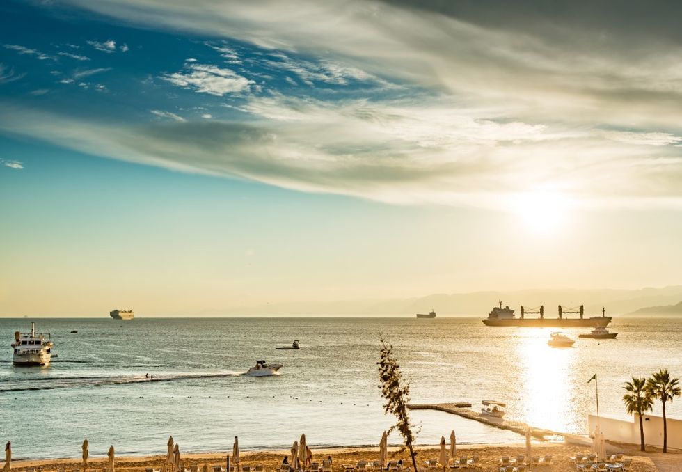 Beach in Aqaba, Jordan
