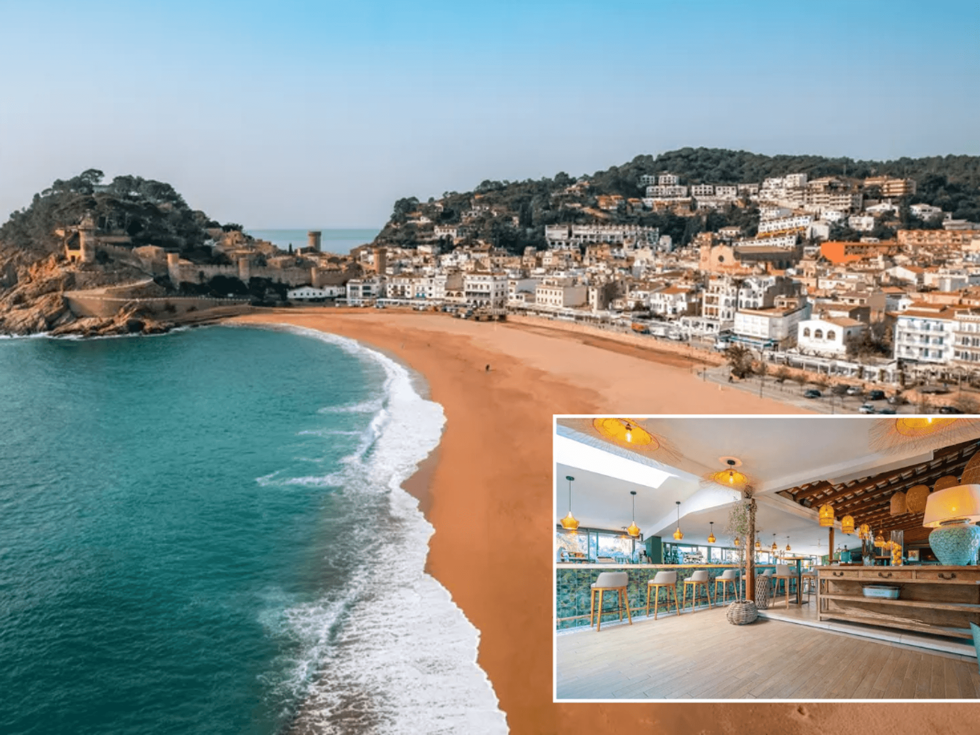 Beach in Catalonia, Spain, Costa Brava / Eurocamp