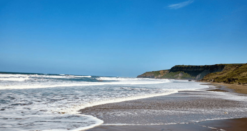 Beach in Cayton Bay, Yorkshire, England