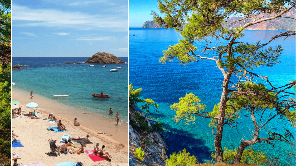 Beach in Costa Brava, Spain / Dalaman, Turkey