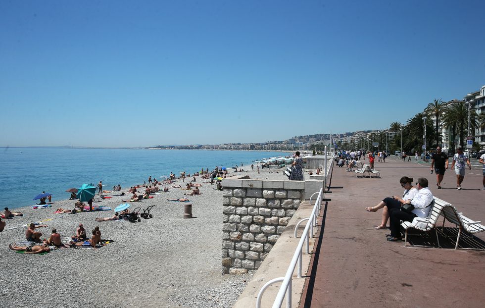 Beach in Nice, France
