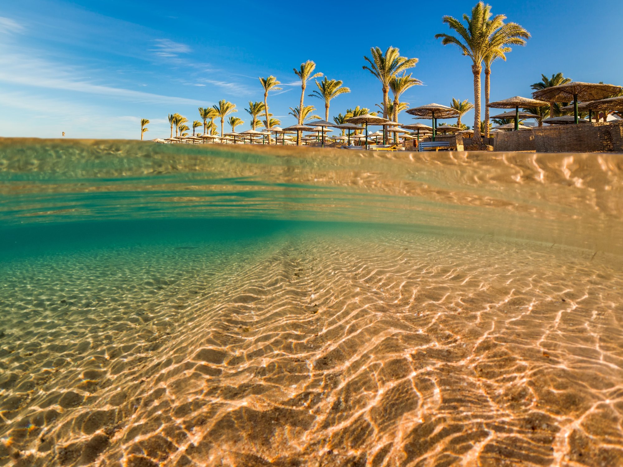 Beach in Sharm El-Sheikh, Egypt