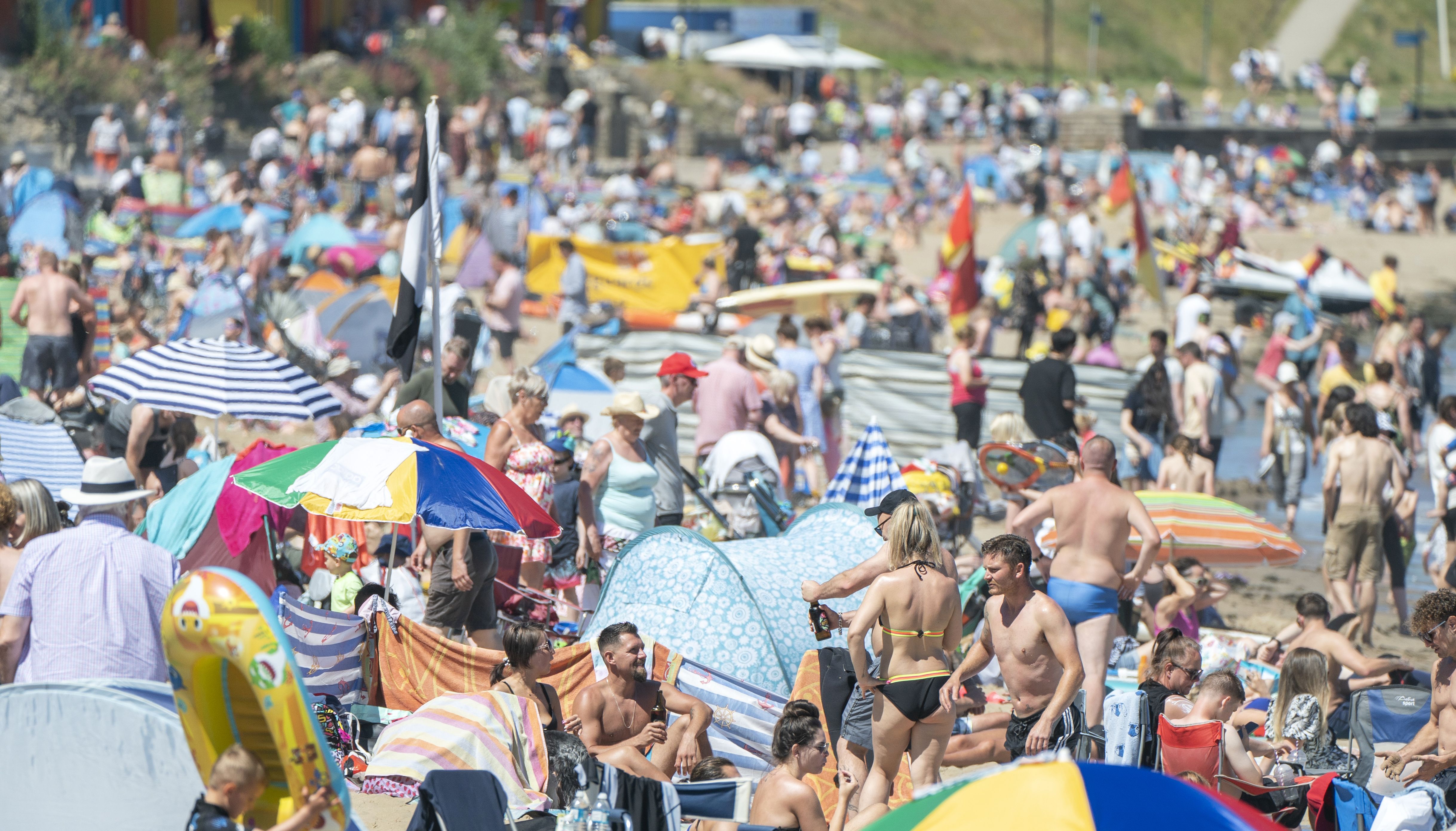 Beaches will be a popular destination for Brits across the country.