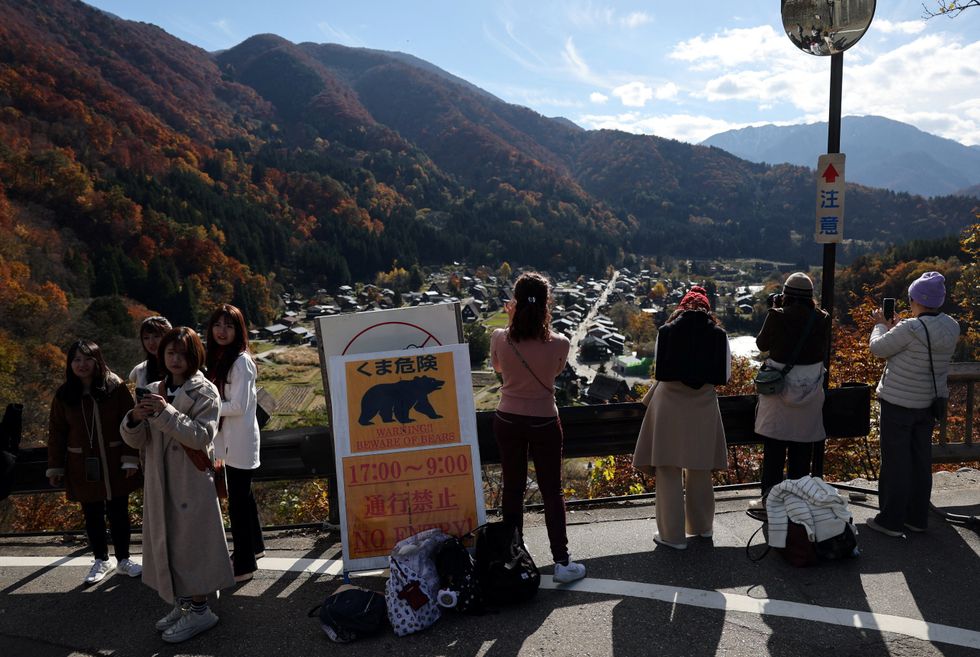 Bear warning in Japan