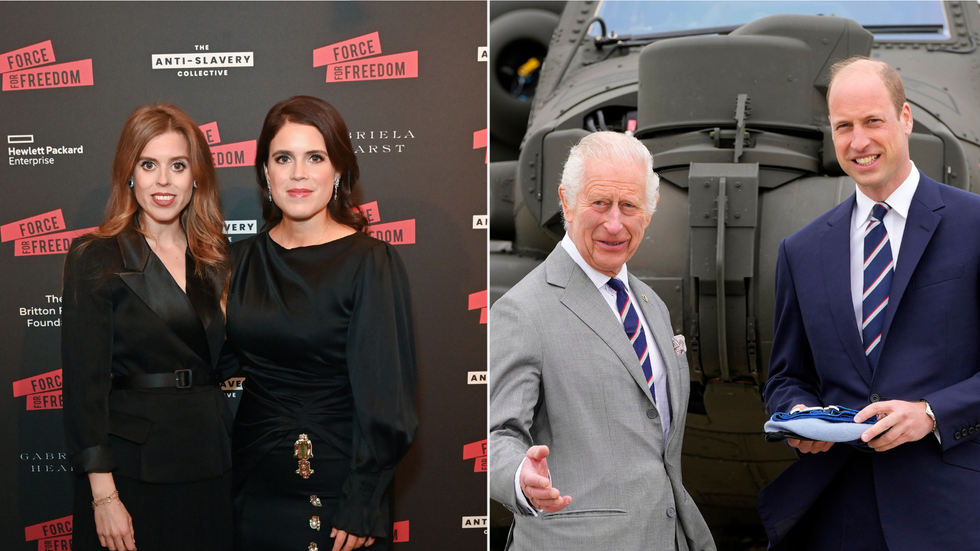 Beatrice and Eugenie/Charles and William