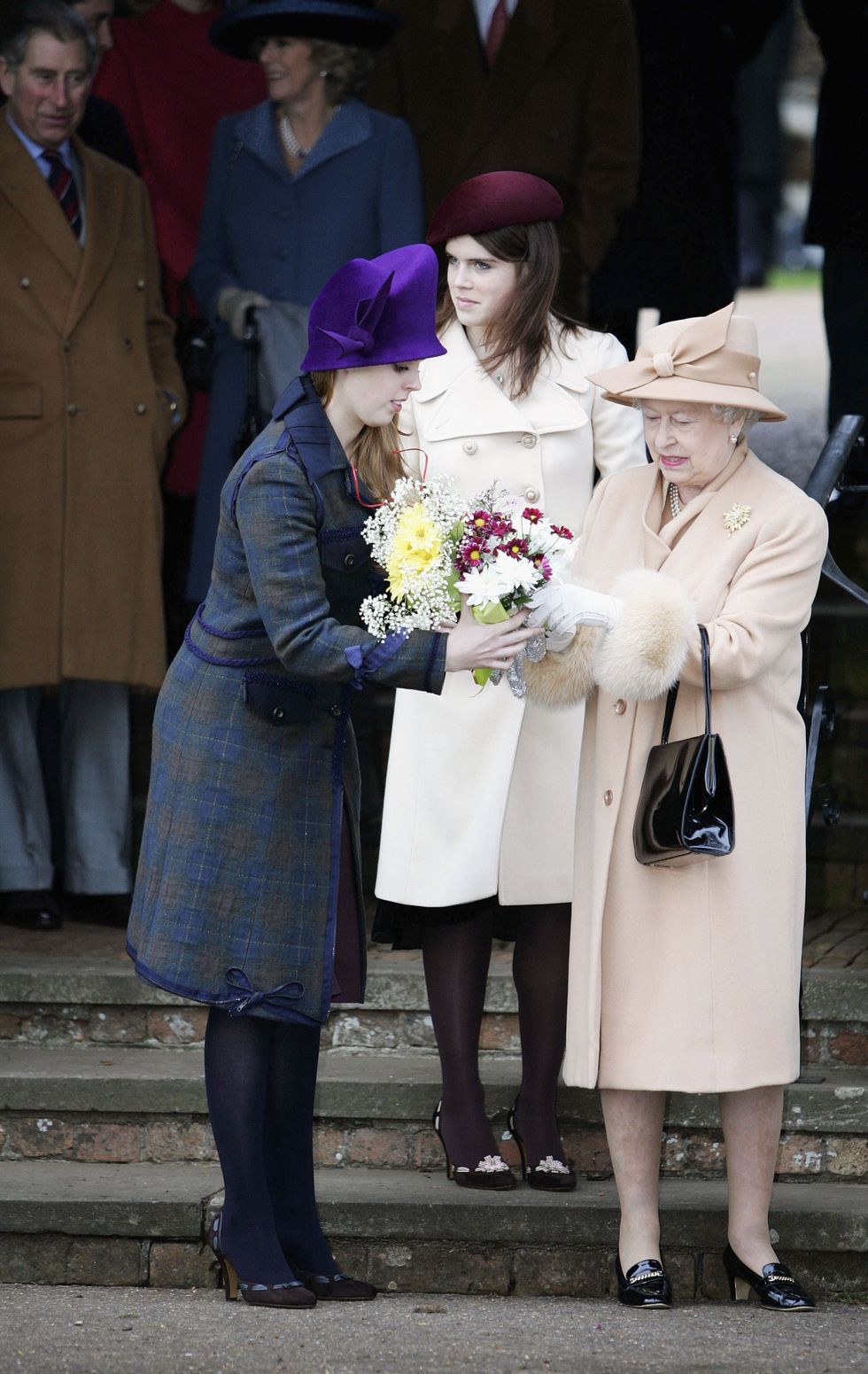 Beatrice, Eugenie and Queen Elizabeth