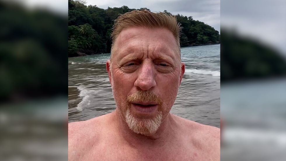 Becker posted a video while on a beach on the west African island S\u00e3o Tom\u00e9 and Pr\u00edncipe.