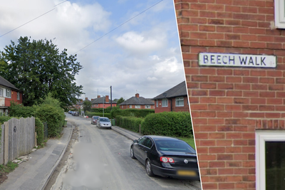 Beech Walk/Beech Walk sign