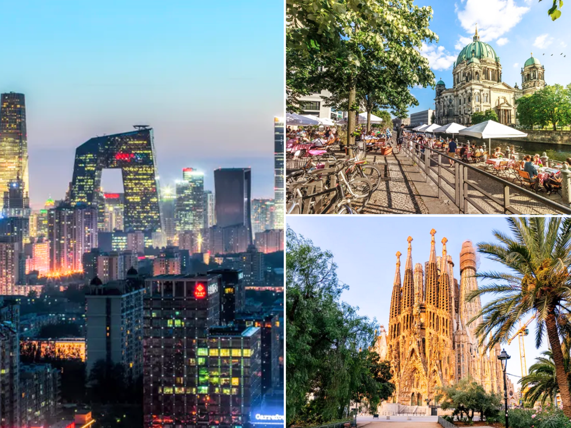 Beijing city / Berlin, Germany / Barcelona