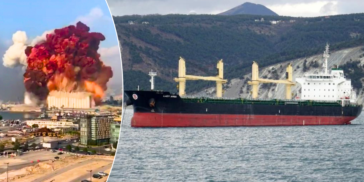 NextImg:Ship packed with 20,000 tons of explosive Russian fertiliser floating off UK coast