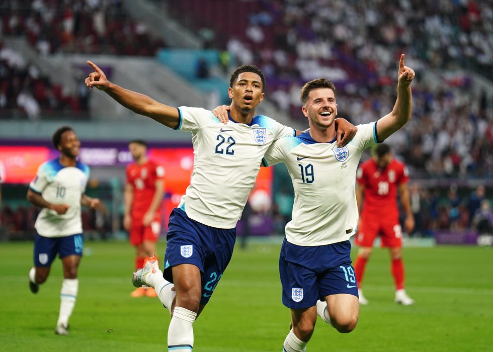 Bellingham headed home his first international goal against Iran in England's opening fixture of the 2022 World Cup
