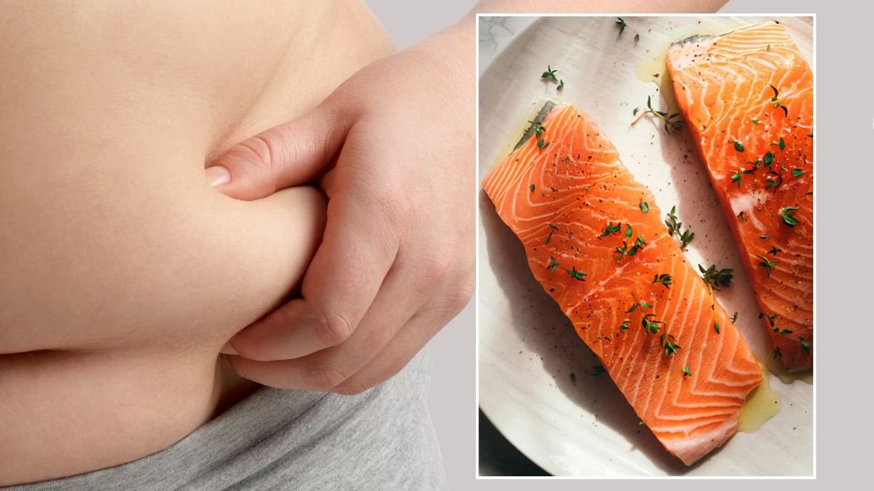 BELLY FAT STOCK IMAGE
