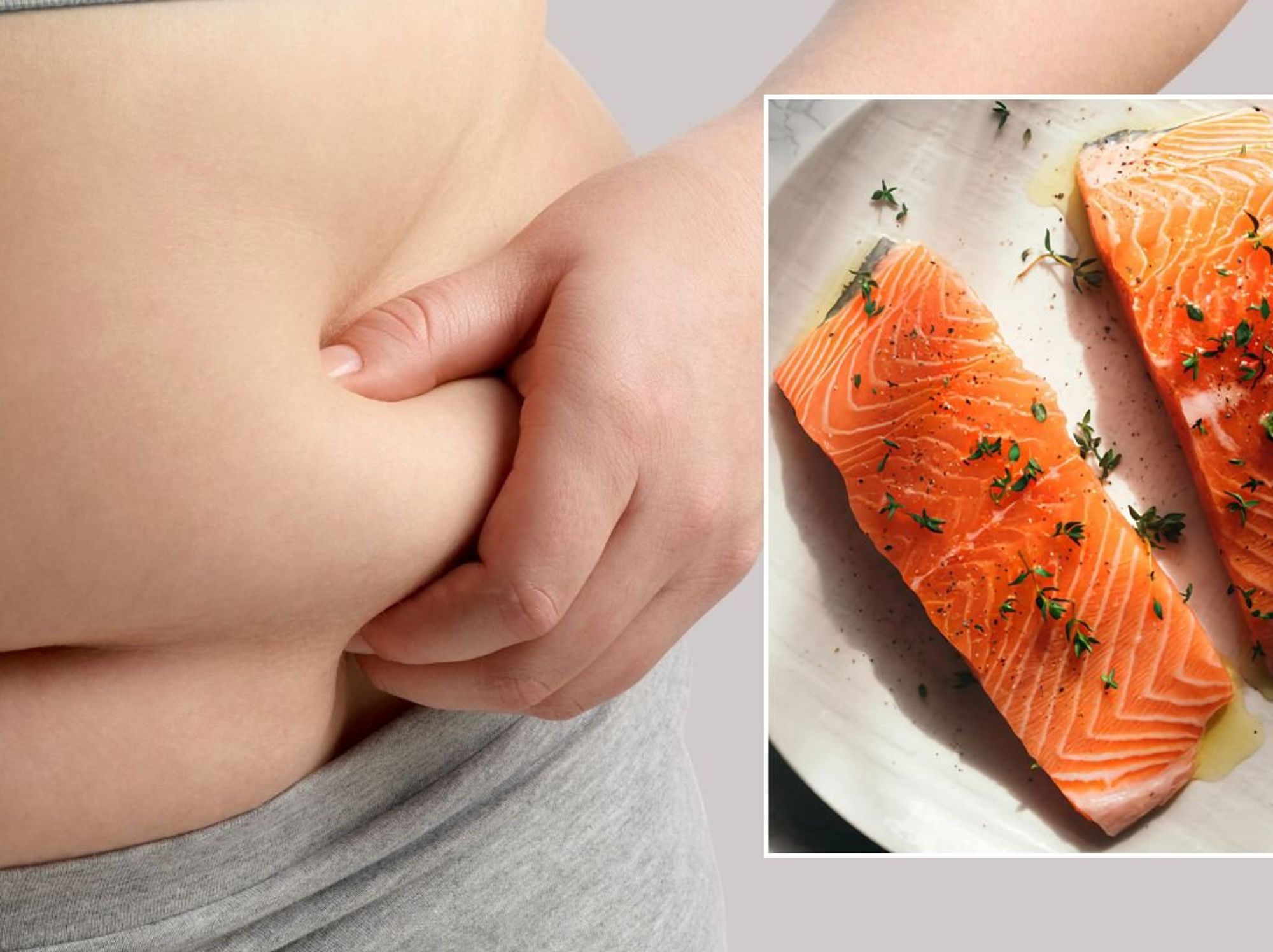 BELLY FAT STOCK IMAGE