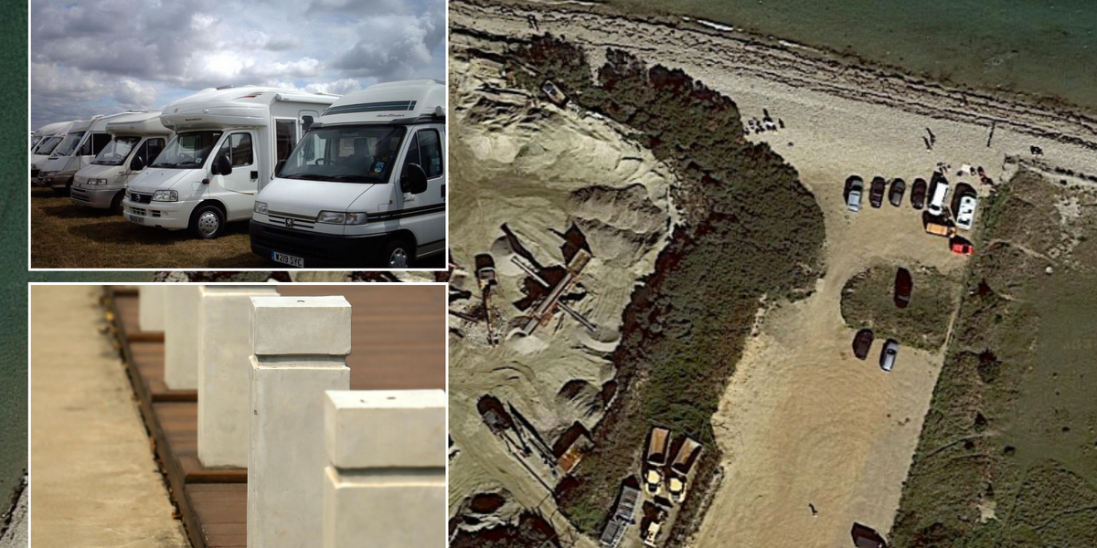 NextImg:Parking war erupts as local resident gets his revenge on travellers who took over car park